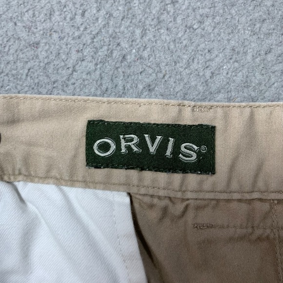 ORVIS Pants Mens 36x29 Measured Cargo Hiking Beige Tag: 38 - Picture 3 of 9